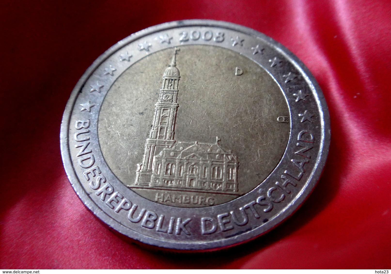 2 Euro 2008 -  D  - Germany Hamburg Allemagne Germany Alemania Германия Deutschland CIRCULEET  COIN - Allemagne