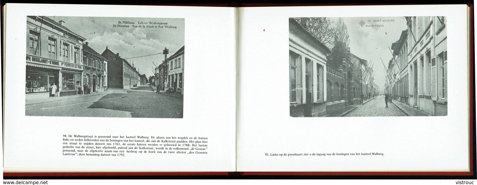 SINT-NIKLAAS / SAINT-NICOLAS In Oude Prentkaarten - Edition Bibliothèque Européenne, Zaltbommel - 1972 - 3 Scans. - Livres & Catalogues