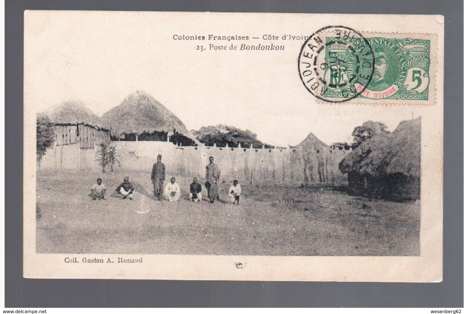 Cote D'Ivoire Poste De Bondoukou 1907 OLD POSTCARD - Côte-d'Ivoire