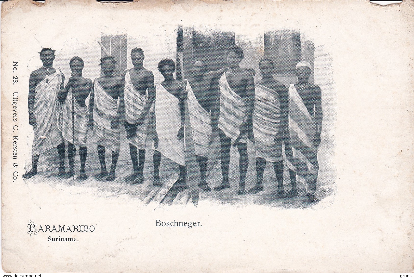 Suriname Paramaribo Boschneger, Carte Rare - Surinam