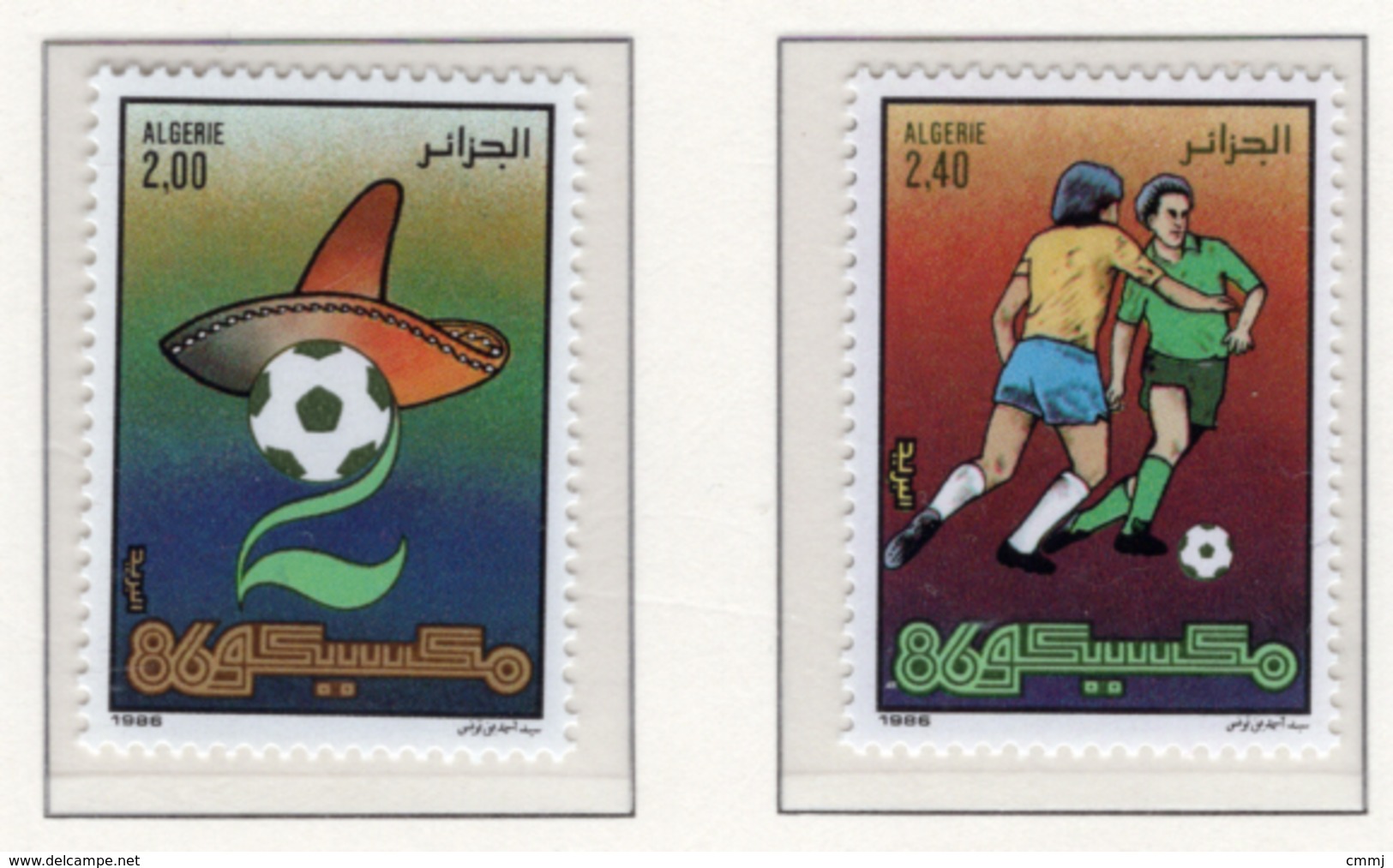 1986 - ALGERIA - Yv.  Nr. 869/870 - NH - (UP131.49) - Algeria (1962-...)