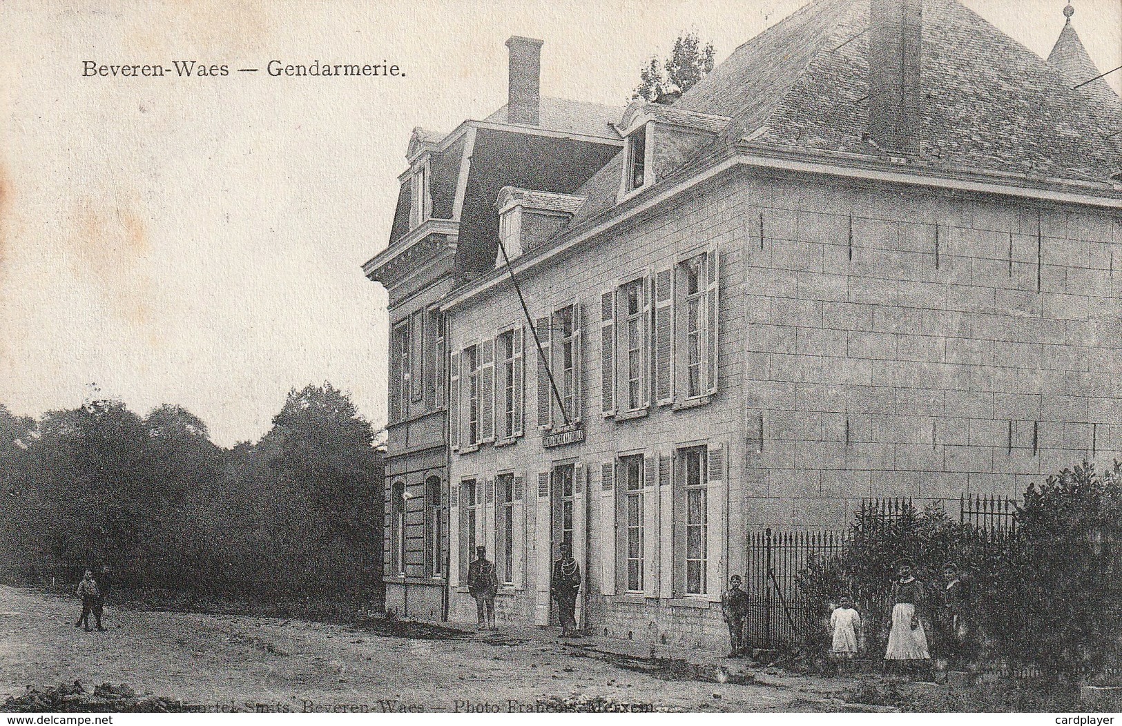 BEVEREN-WAAS - De Gendarmerie - Mooie Animatie - Uitg. Van Remoortel-Smits - Photo François, Merxem - 1913 - Rare - Beveren-Waas