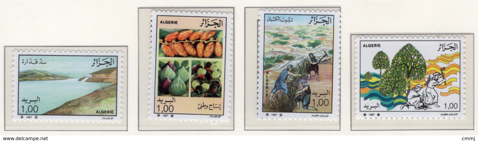 1987 - ALGERIA - Yv.  Nr. 909/912 - NH - (UP131.50) - Algerije (1962-...)