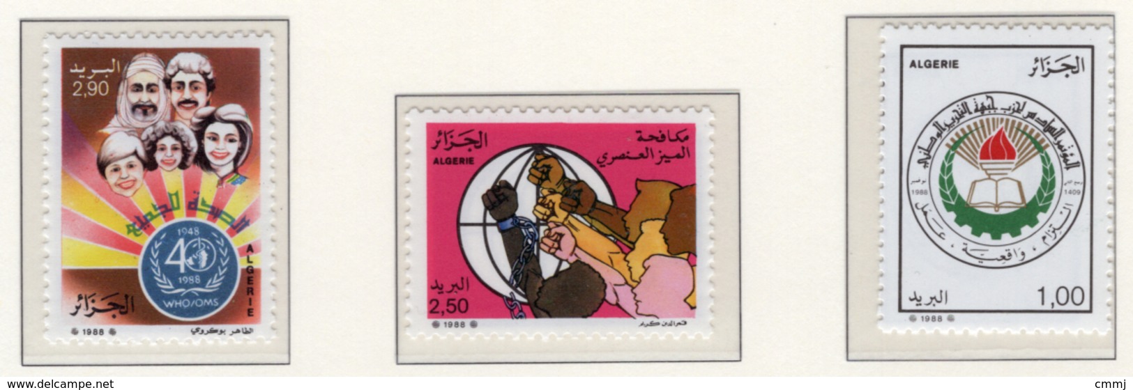 1988 - ALGERIA - Yv.  Nr. 933+934+935 - NH - (UP131.50) - Algeria (1962-...)