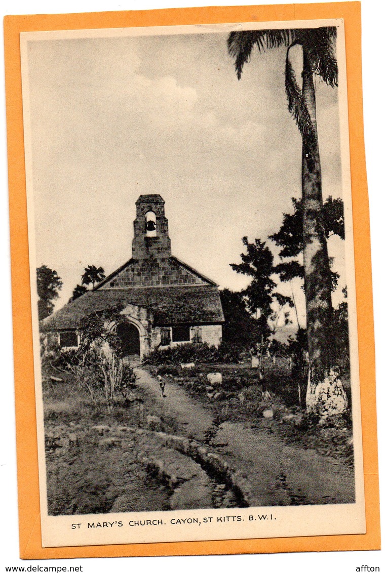 St Kitts 1910 Postcard - Saint Kitts E Nevis