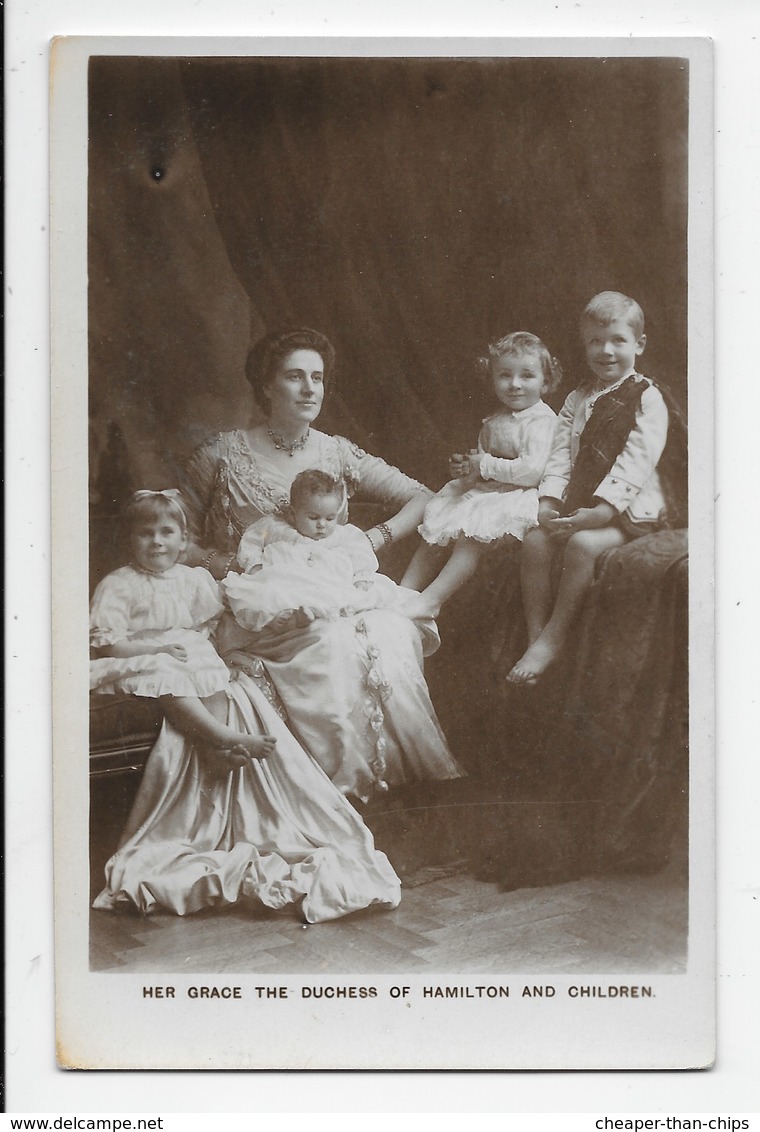 Aristocratic Edwardian Fashion - Duchess Of Hamilton And Children - Fashion