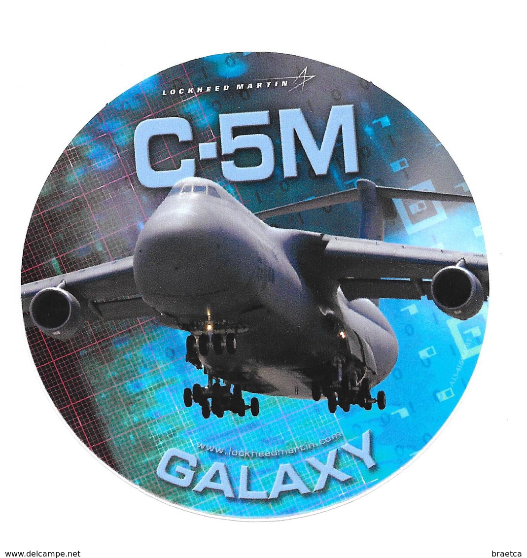 Autocollant C-5M - Galaxy - Lockheed Martin - Aviación