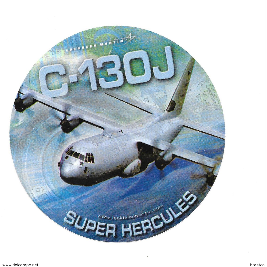 Autocollant C-130J - Super Hercules - Lockheed Martin - Luchtvaart