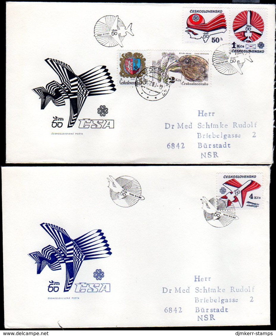 CZECHOSLOVAKIA 1983 World Communications Year FDC.  Michel 2727-29 - FDC