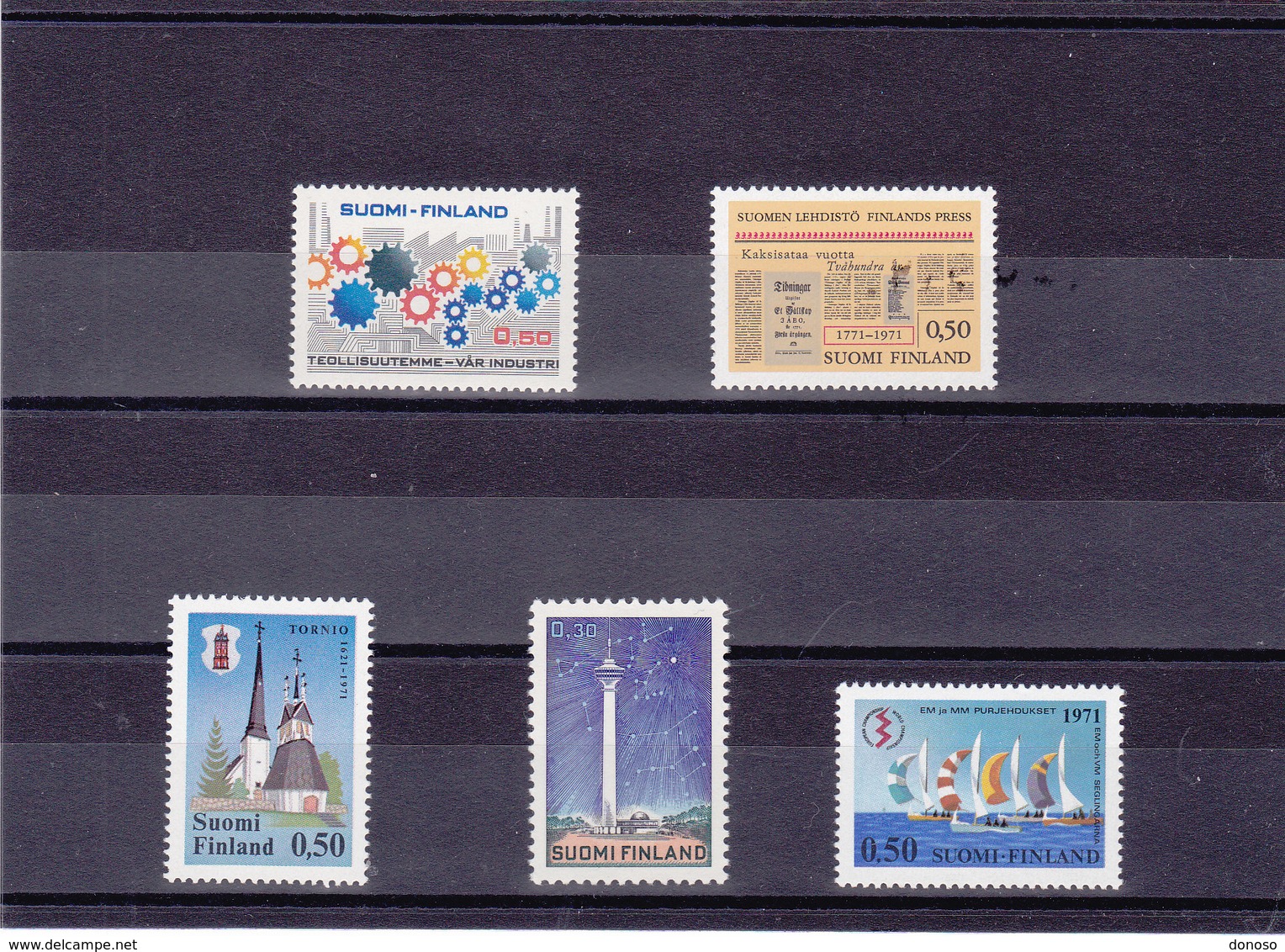 FINLANDE 1971 Yvert 649 + 655-658 NEUF** MNH - Neufs