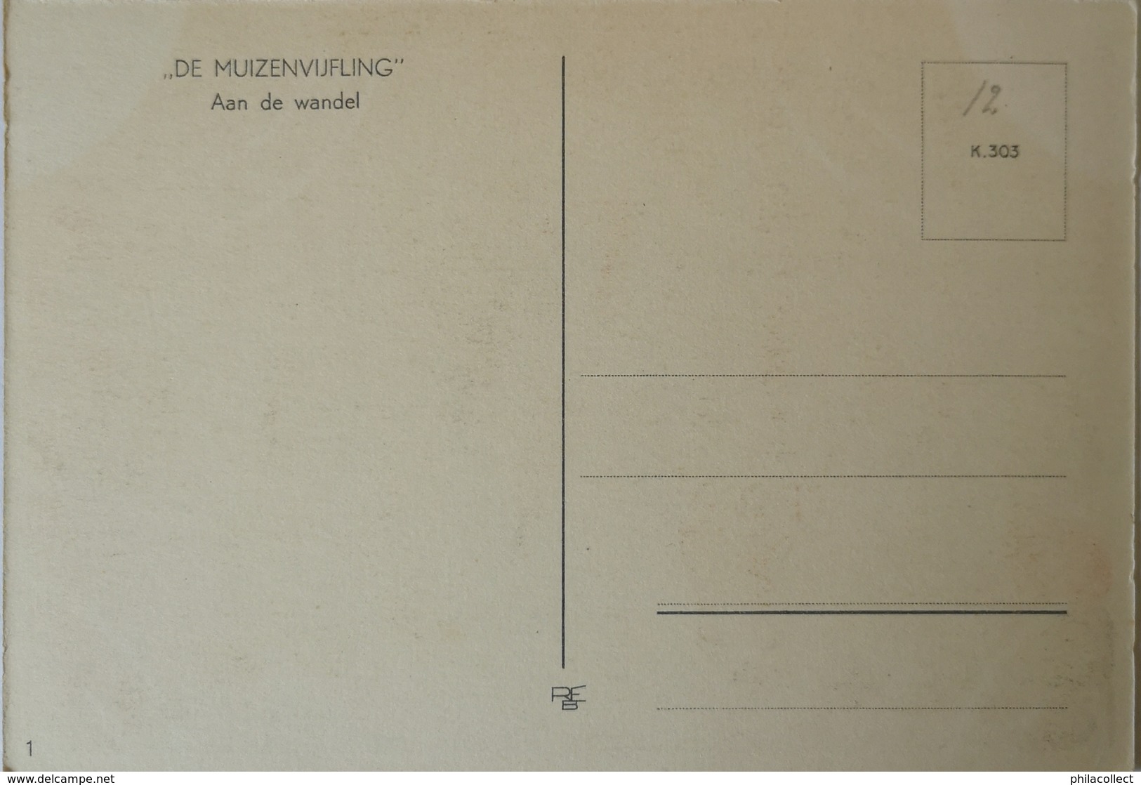 Willy Schermele // 10x15 // Human... Mice - De Muizenvijfling No 01 / 19?? - Schermele, Willy