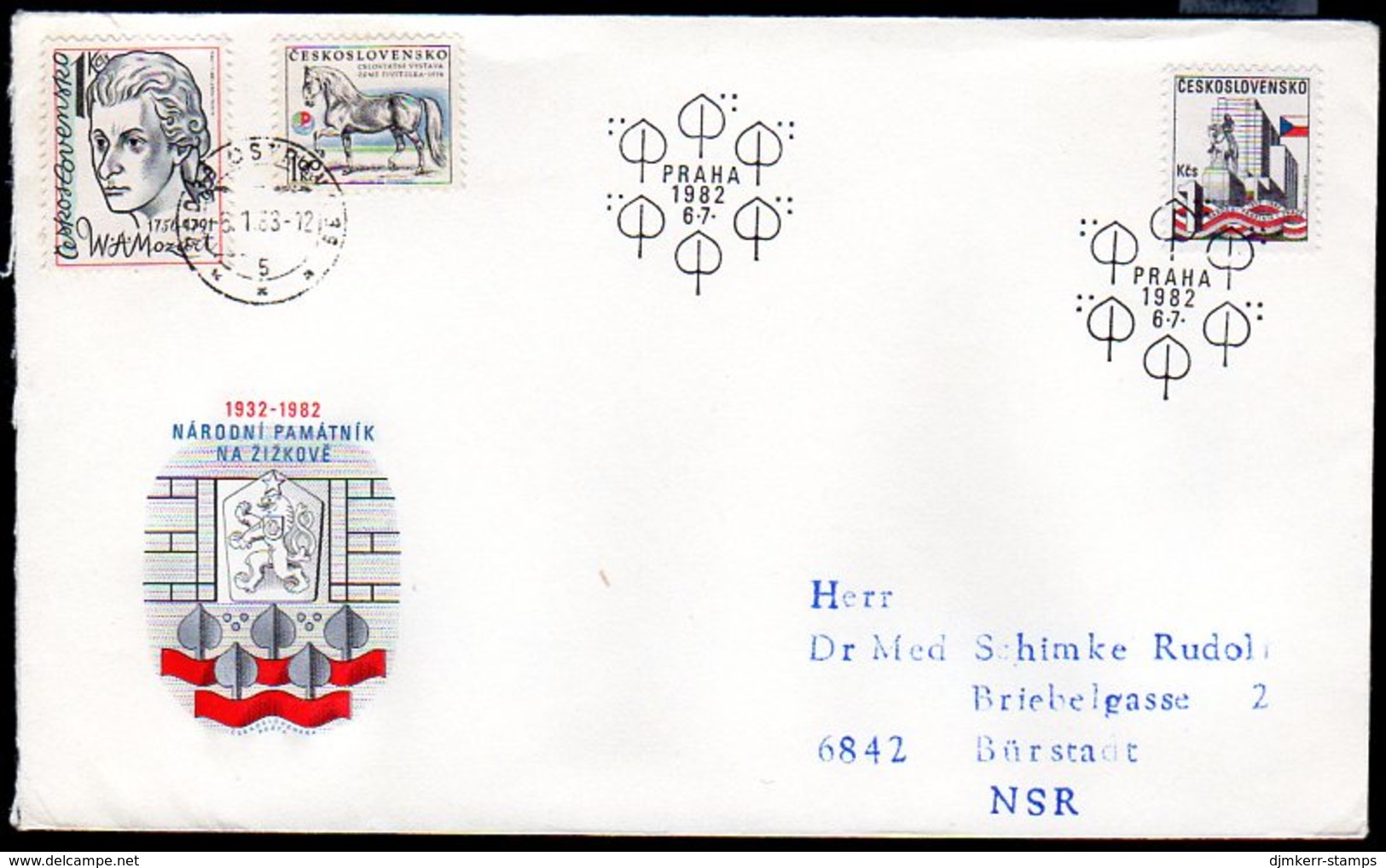 CZECHOSLOVAKIA 1982 National Memorial FDC.  Michel 2669 - FDC