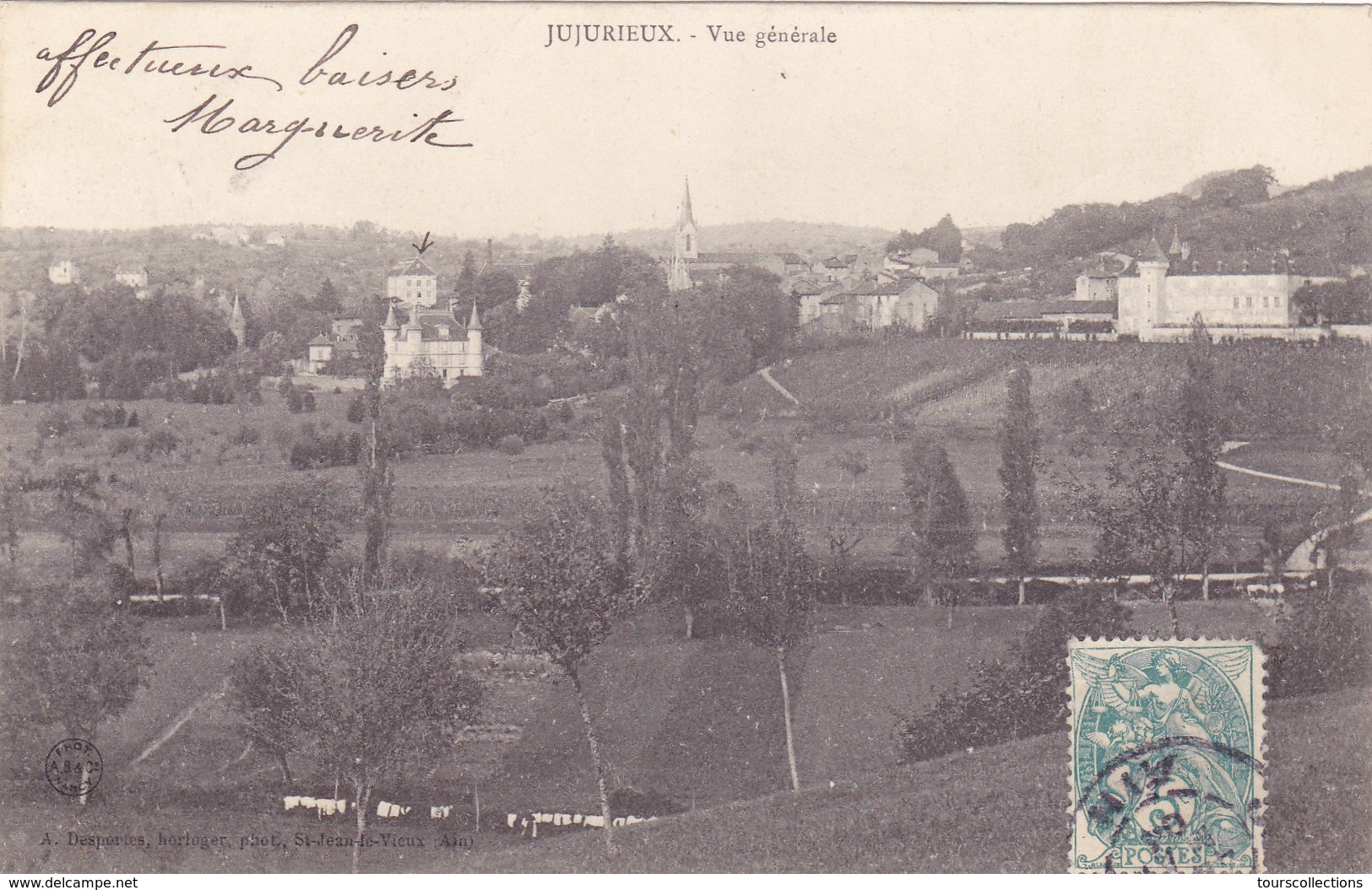 CPA 01 @ JUJURIEUX - Vue Générale En 1904 - Non Classés