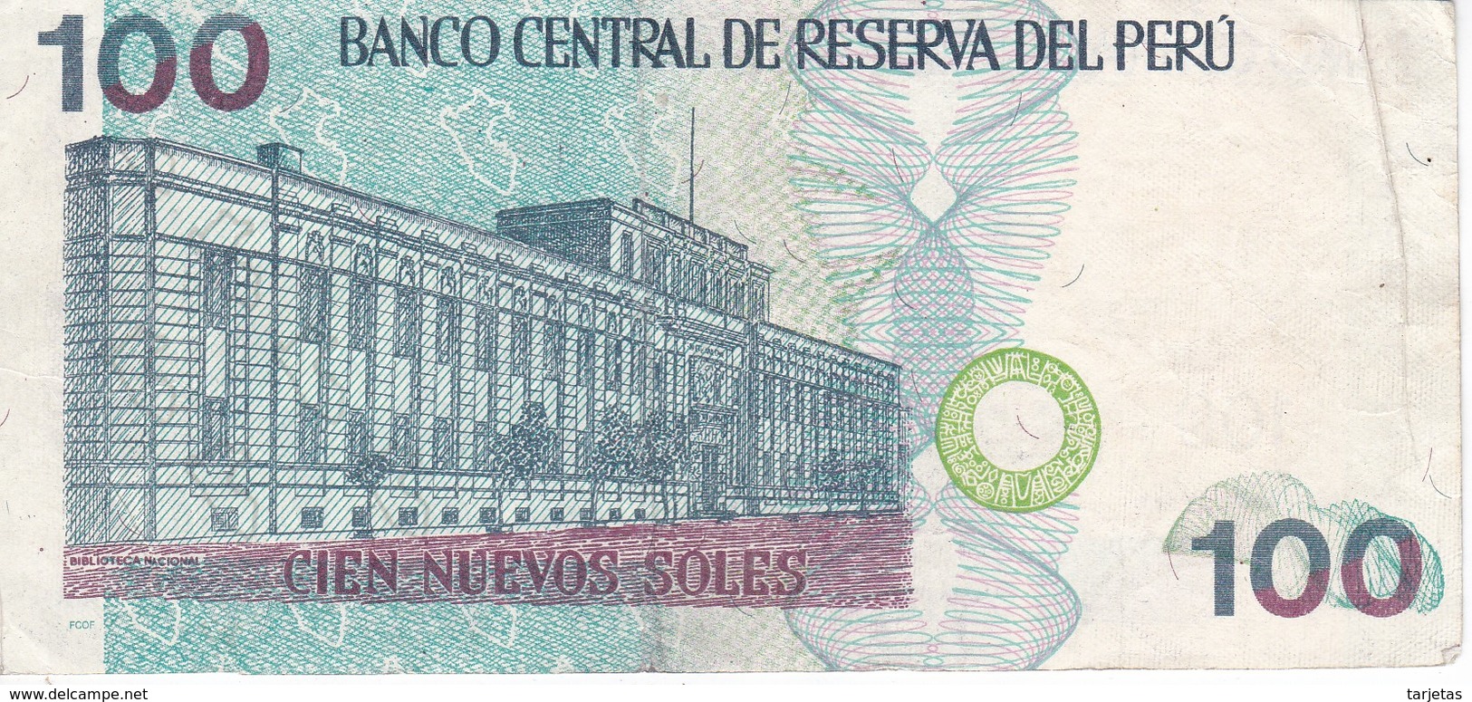 BILLETE DE PERU DE 100 NUEVOS SOLES DEL AÑO 1999 (BANKNOTE) - Perú