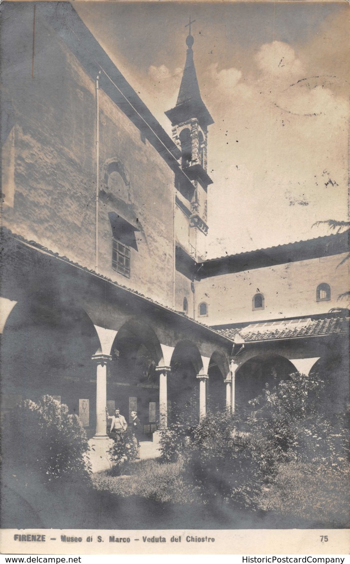 FIRENZE ITALY~MUSEE Di S MARCO-MONTINARI & ALBUCCI 1908 PHOTO POSTCARD 40311 - Firenze (Florence)