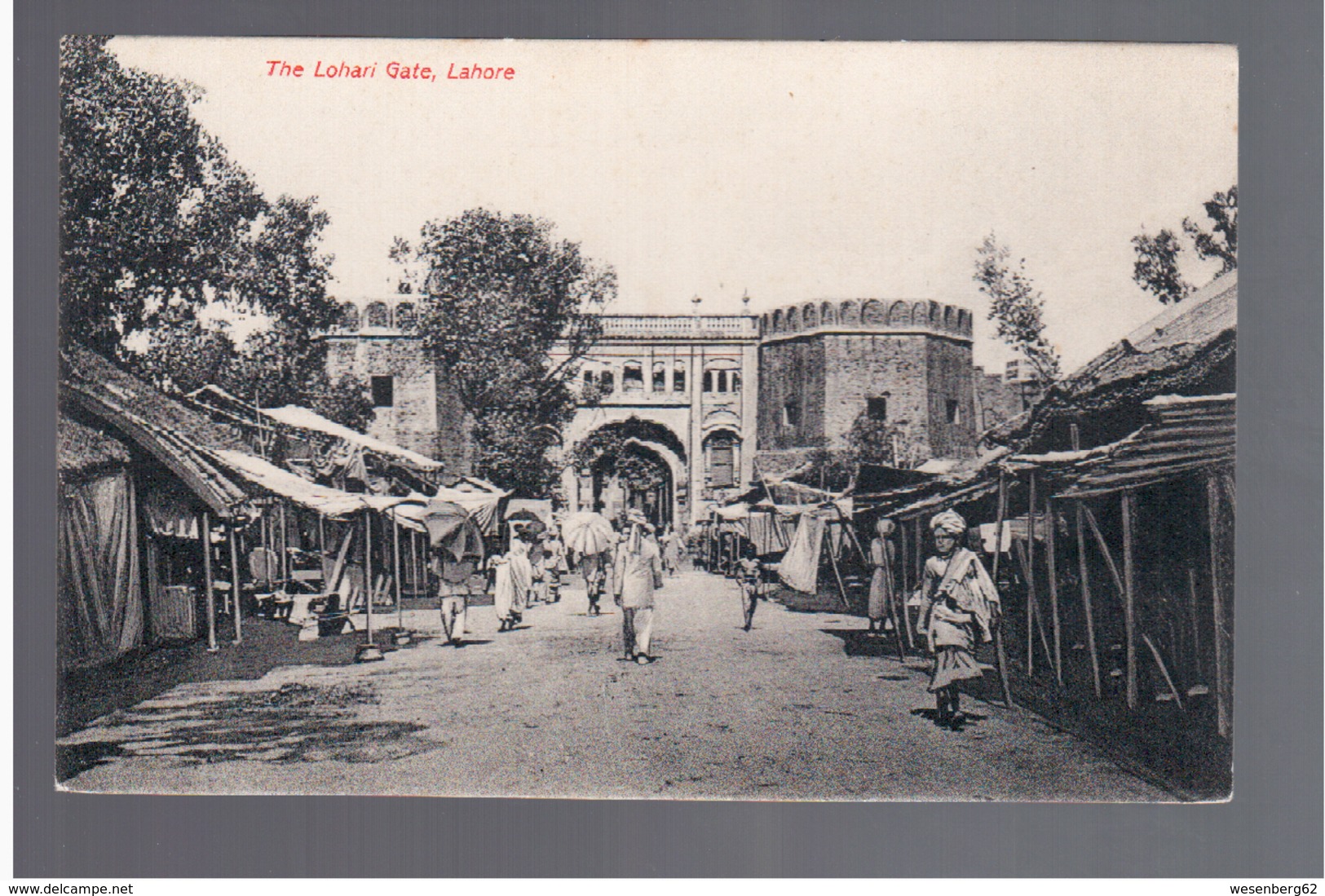 PAKISTAN Lahore, The Lohari Gate Ca 1910 OLD POSTCARD - Pakistan