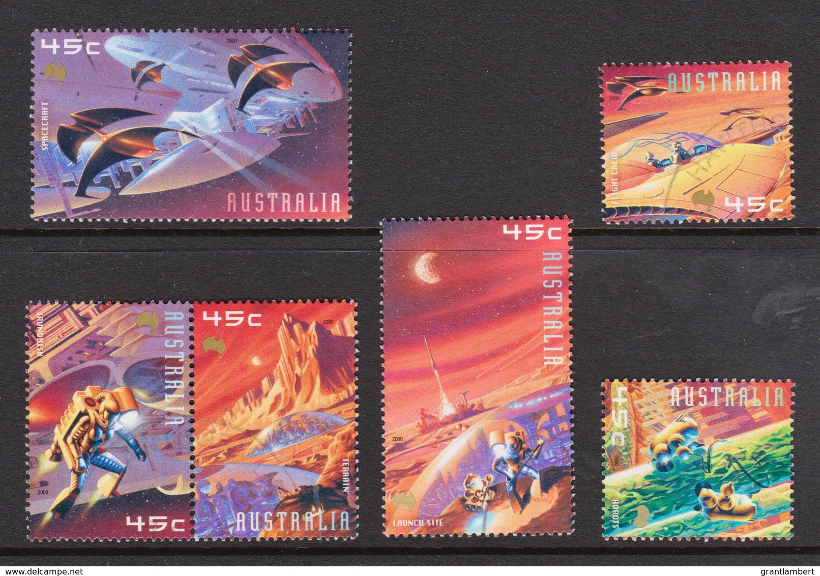 Australia 2000 Space Set Of 6 Used - Used Stamps