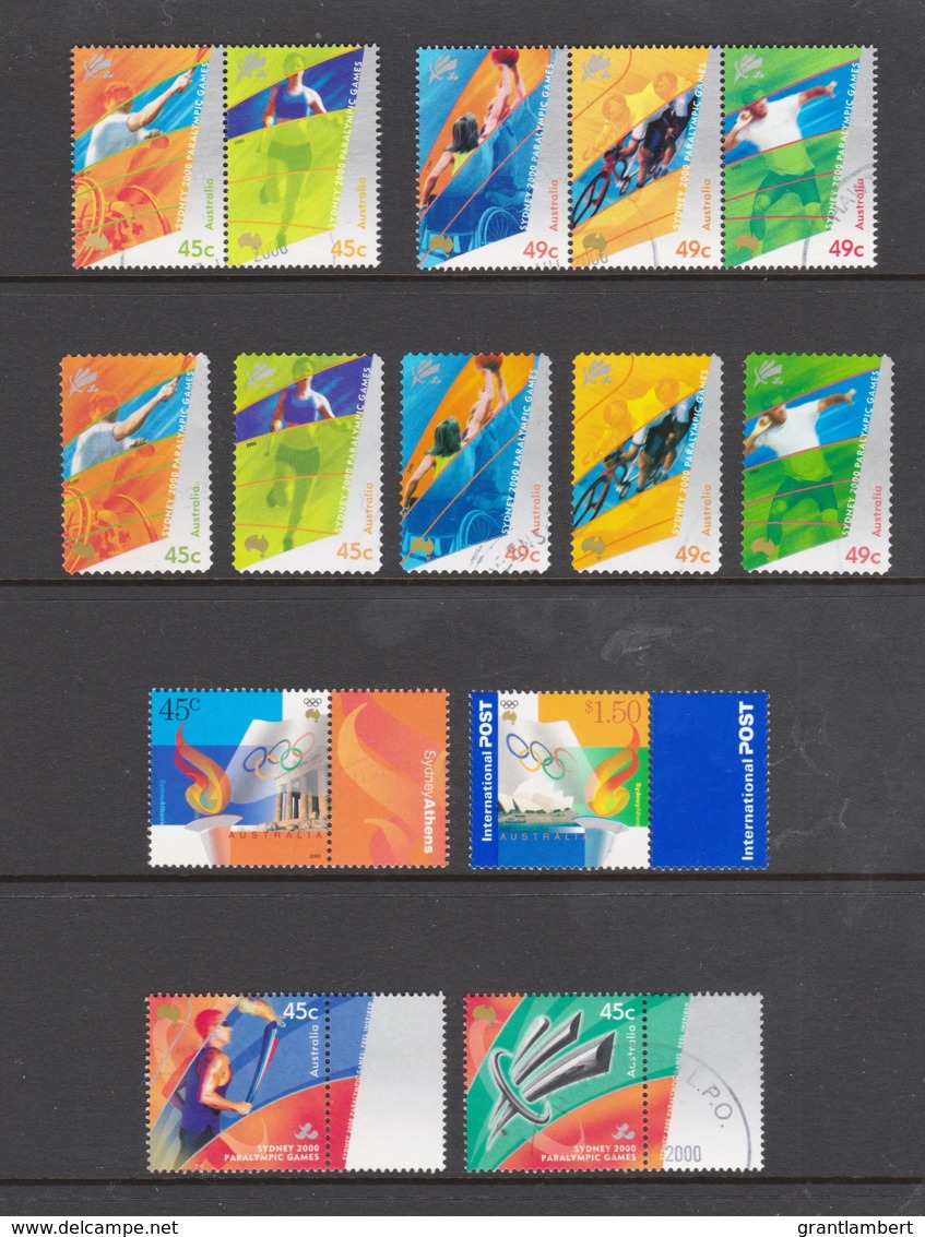 Australia 2000 Olympic Games Sets As Shown Used - Used Stamps