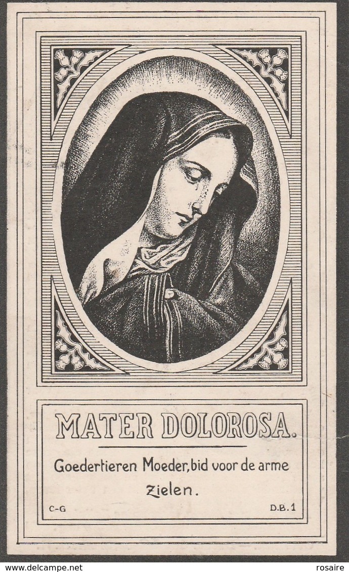Coralie Coleta Depoorter-steene 1875-oostende 1913 - Andachtsbilder
