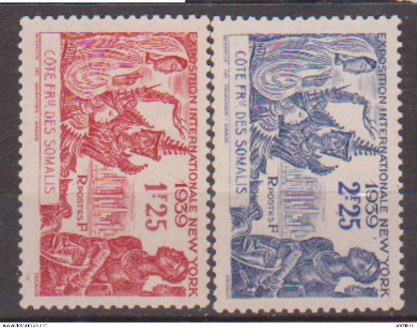 COTE DES SOMALIS   N°  YVERT  :   170/171    NEUF AVEC  CHARNIERES      ( Ch  2/06  ) - Unused Stamps