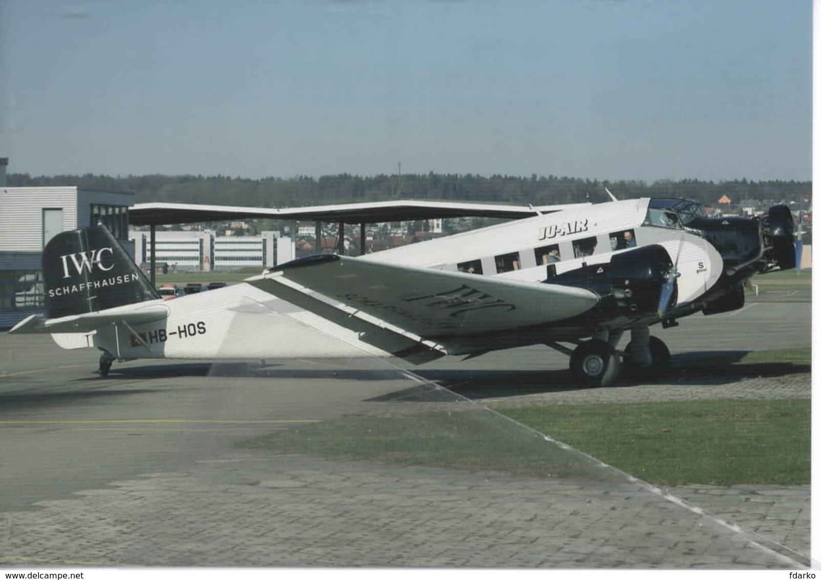 JU-AIR IWC Junkers JU-52 HB-HOS At Zurich - 1946-....: Modern Era