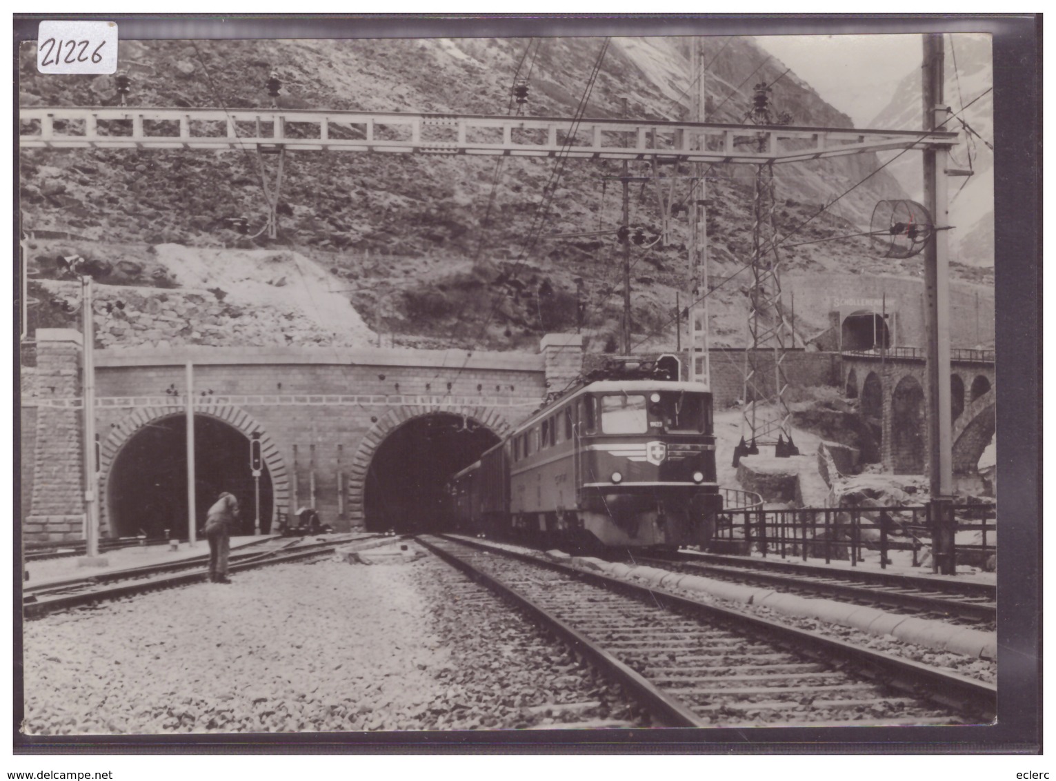 GRÖSSE 10x15cm - GÖSCHENEN - GOTTHARD BAHN - TRAIN - TB - Göschenen