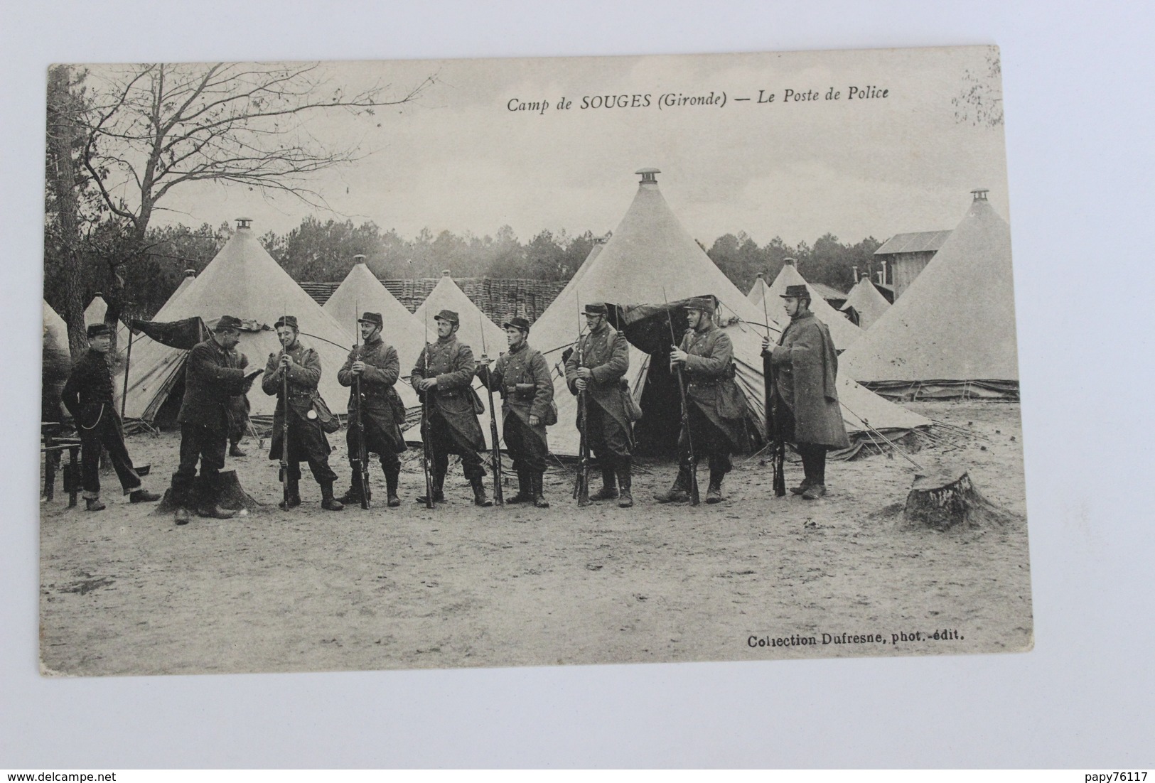 CPA  33   CAMP DE SOUGES  LE POSTE DE POLICE MILITARIA - Autres & Non Classés