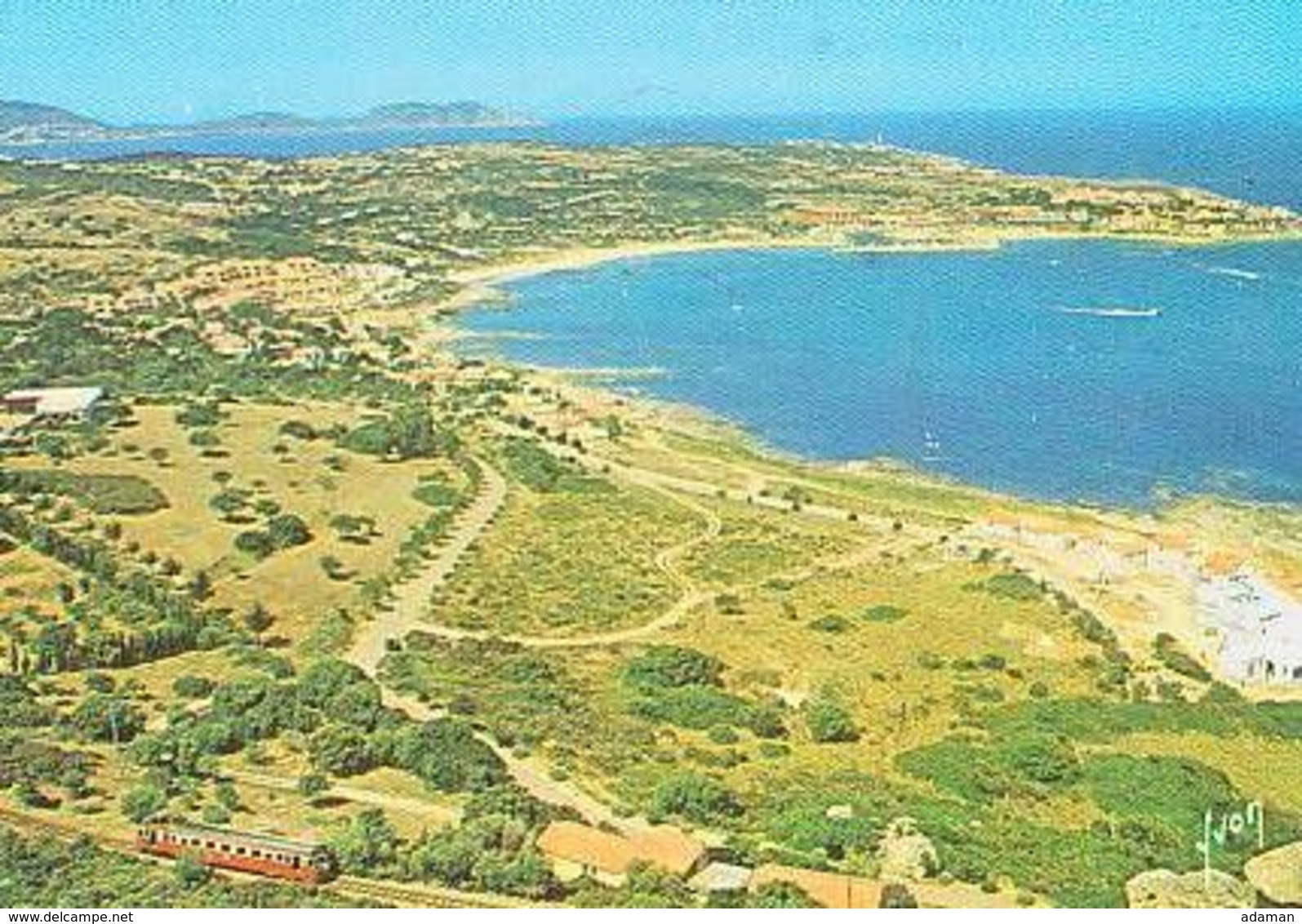 Corse        H580        SANT AMBROGGIO.Vue Générale De La Baie ...... ( Train ) - Otros & Sin Clasificación