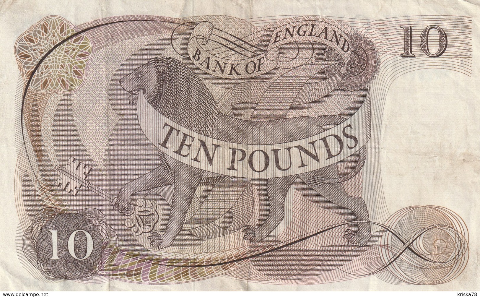 10 Pounds, Type Elisabeth II - 10 Ponden