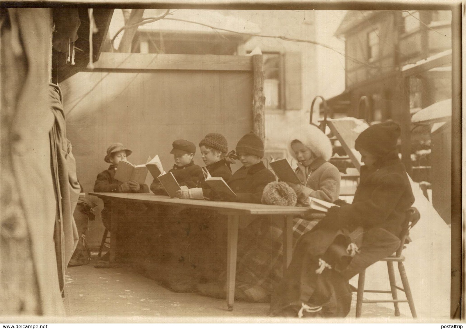 CHILDREN READING STUDY SCHOOL ESCUELA   NIÑOS KIDS   Fonds Victor FORBIN (1864-1947) - Otros & Sin Clasificación