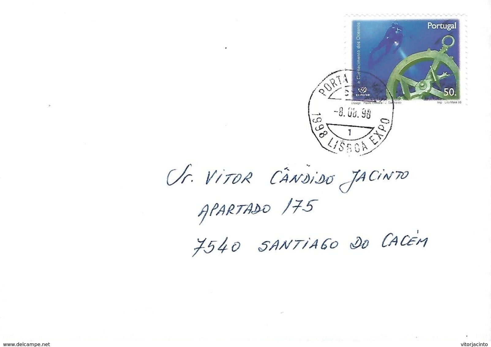 PORTUGAL - Lisbon EXPO 1998 - Postmark PORTA DO MAR - Autres & Non Classés