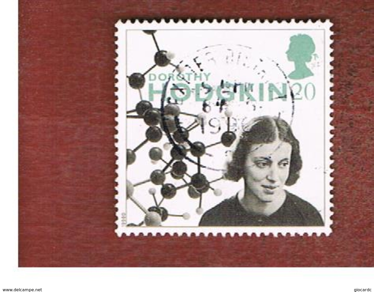 GRAN BRETAGNA.GREAT BRITAIN -  SG 1935  -  1996   D. HODGKIN, SCIENTIST  - USATI - Usati