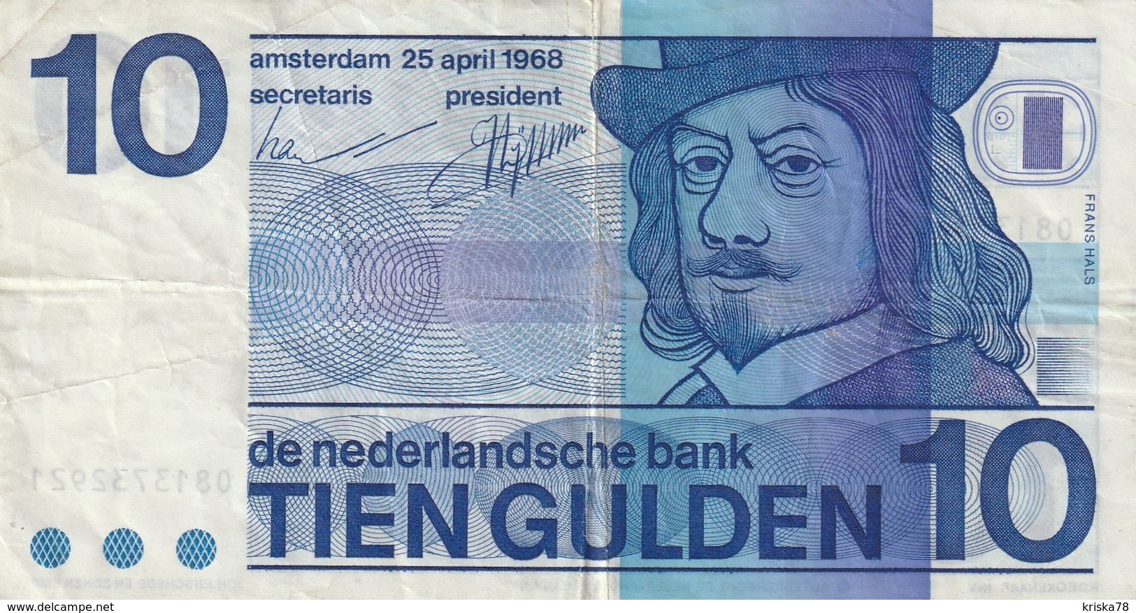 10 Gulden 1968 - 10 Gulden