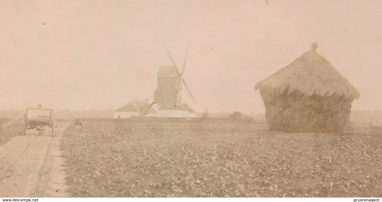 OMGEVING GENT DEURLE ST.MARTENS LATEM  - ZELDZAME FOTO 12 X 9 CM BEGIN 1900 MOLEN MET MOLENHOEVE - ZIE 4 AFBEELDINGEN - Sint-Martens-Latem