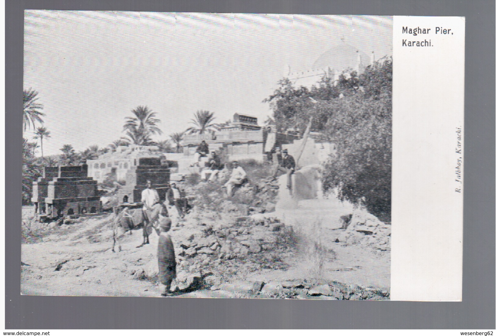 PAKISTAN Karachi, Maghar Pier Ca 1905 OLD POSTCARD - Pakistan