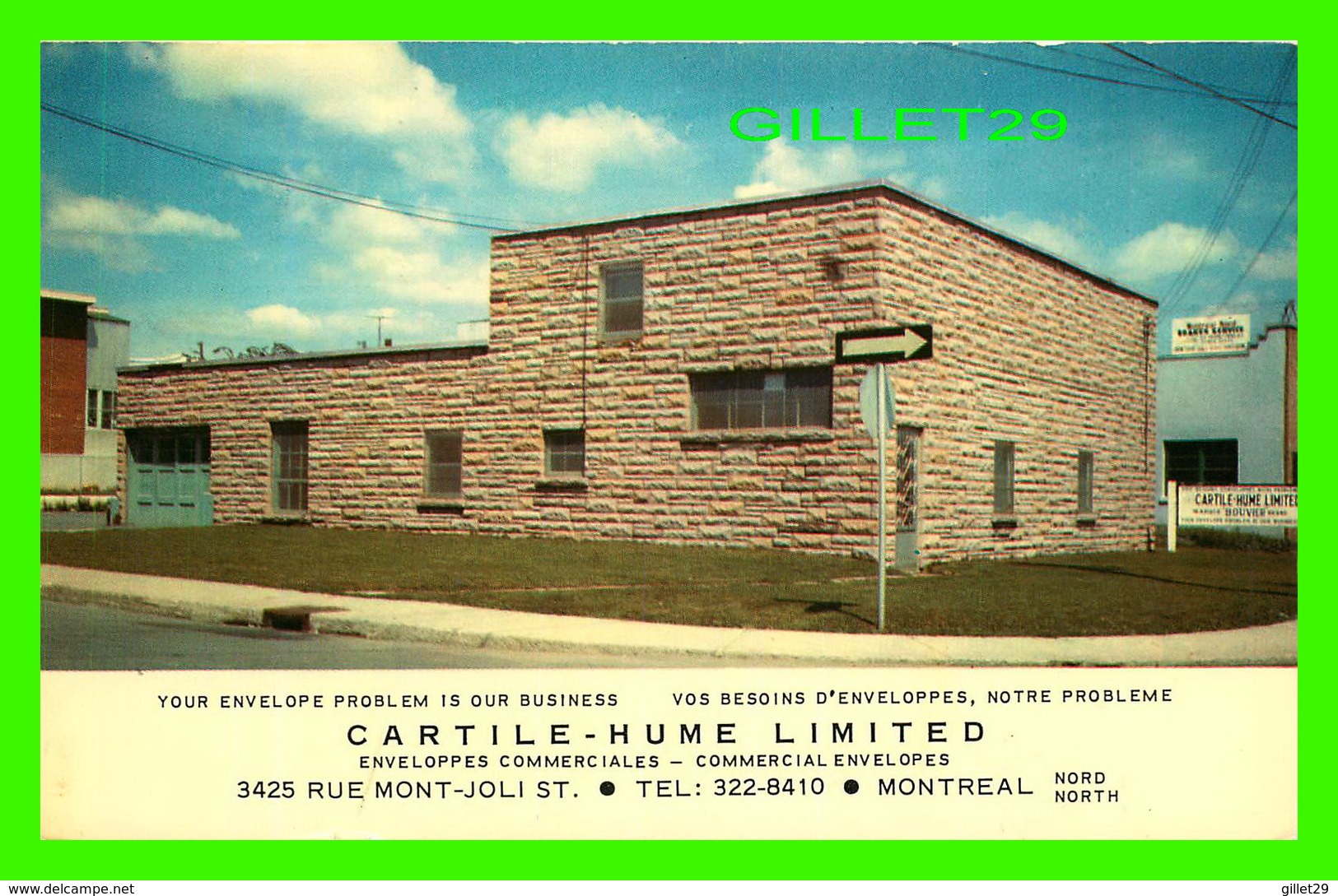 MONTRÉAL, QUÉBEC - CARTILE-HUME LIMITED - CIRCULÉE EN 1989 - PUB. BY WAL-MIR & CO - - Montreal