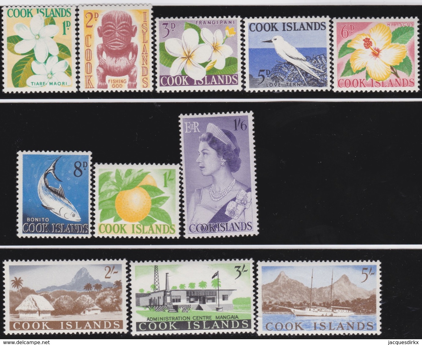 Cook  Islands     .   SG  .   163/173      .   **     .   MNH         .   /    .  Postfris - Islas Cook