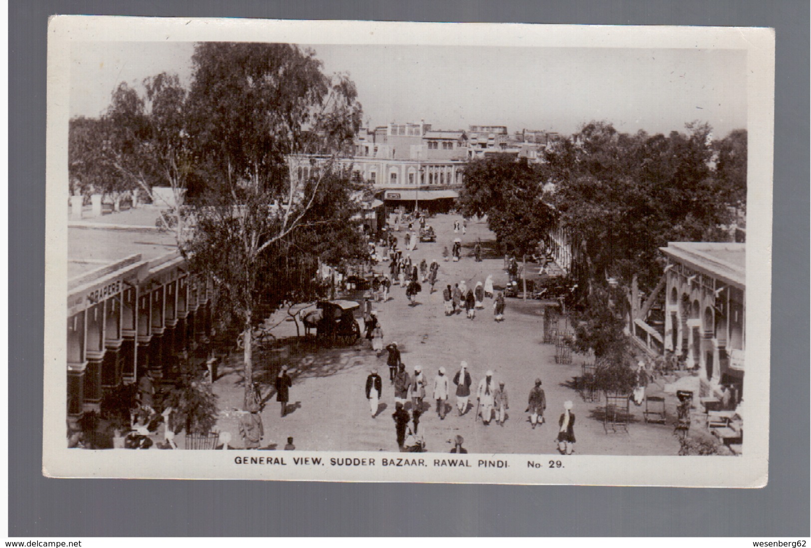 PAKISTAN General View Sudder Bazaar Rawal Pindi OLD PHOTO POSTCARD - Pakistan