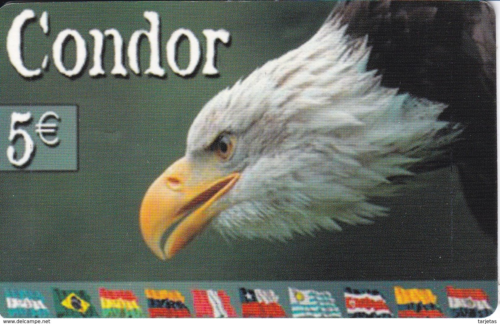 TARJETA DE ESPAÑA DE UN AGUILA (BIRD-PAJARO-EAGLE) - Águilas & Aves De Presa