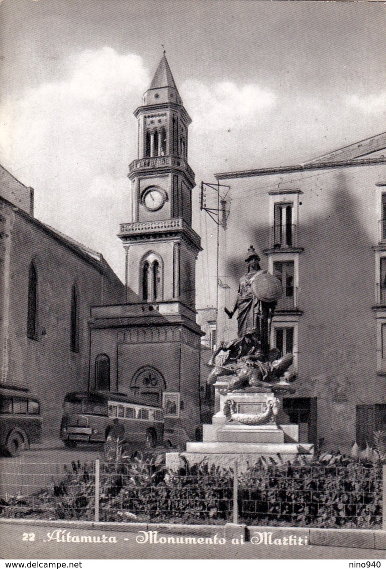 ALTAMURA (BA) - Monumento Ai Martiri - F/G - V: 1962 - Altamura