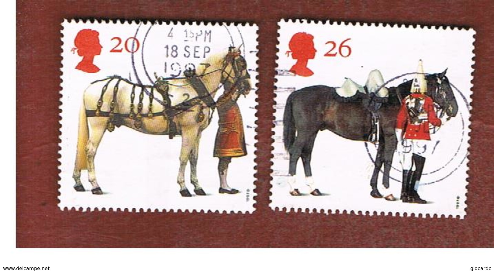 GRAN BRETAGNA.GREAT BRITAIN -  SG 1989.1990  -  1997   BRITISH HORSE SOCIETY  - USATI - Usati