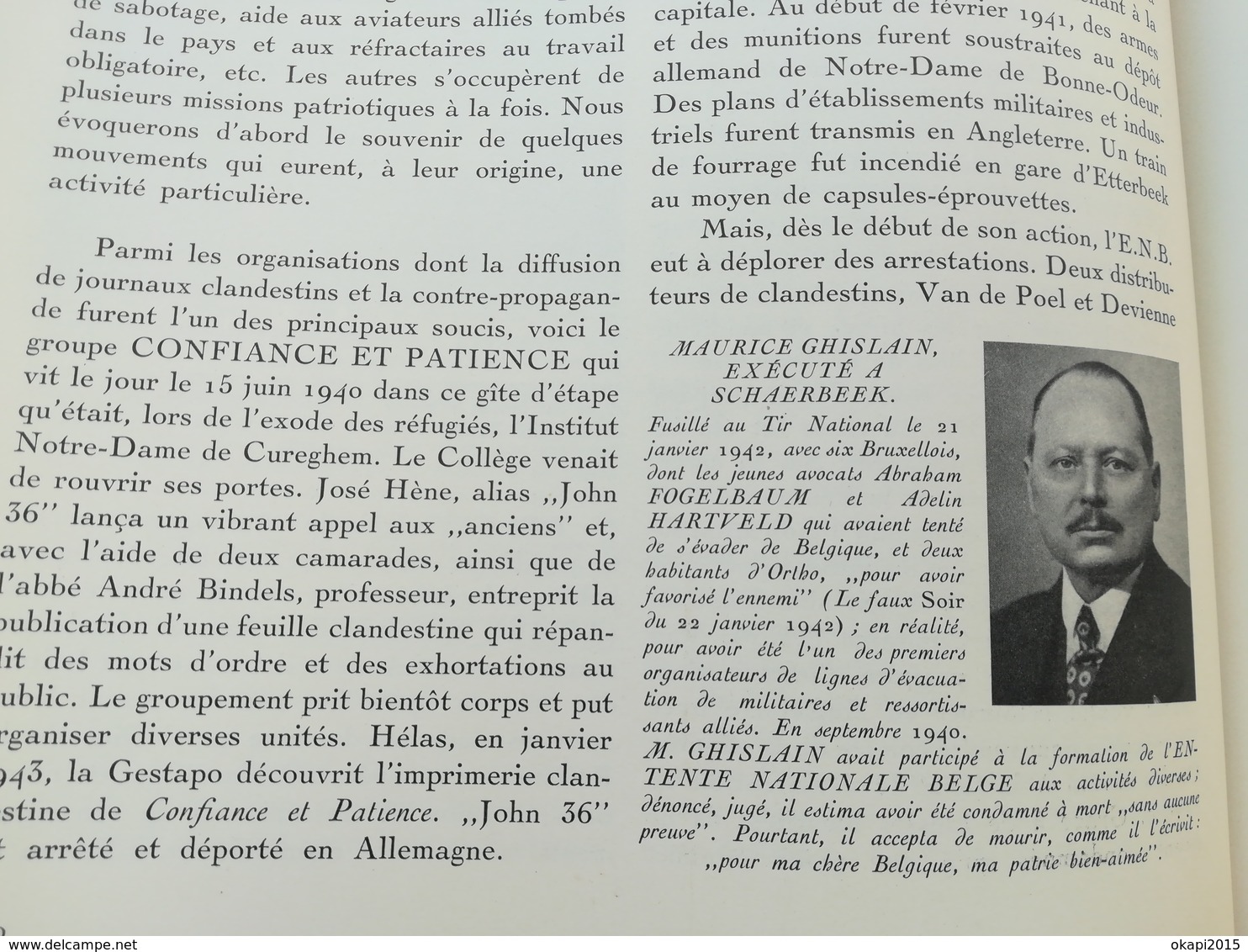 LIVRE D OR DE LA RÉSISTANCE BELGE GUERRE 1939 - 1945 MILITARIA BELGIQUE EDITIONS LECLERCQ ANNÉES 1940