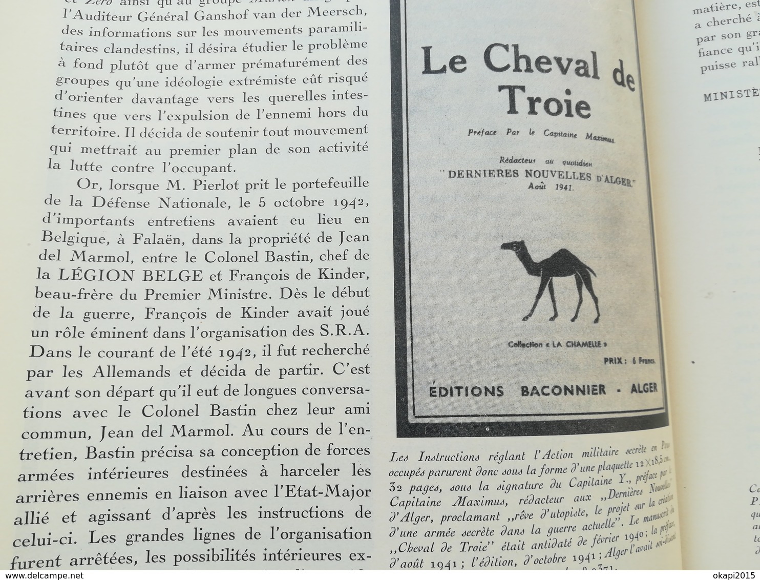 LIVRE D OR DE LA RÉSISTANCE BELGE GUERRE 1939 - 1945 MILITARIA BELGIQUE EDITIONS LECLERCQ ANNÉES 1940