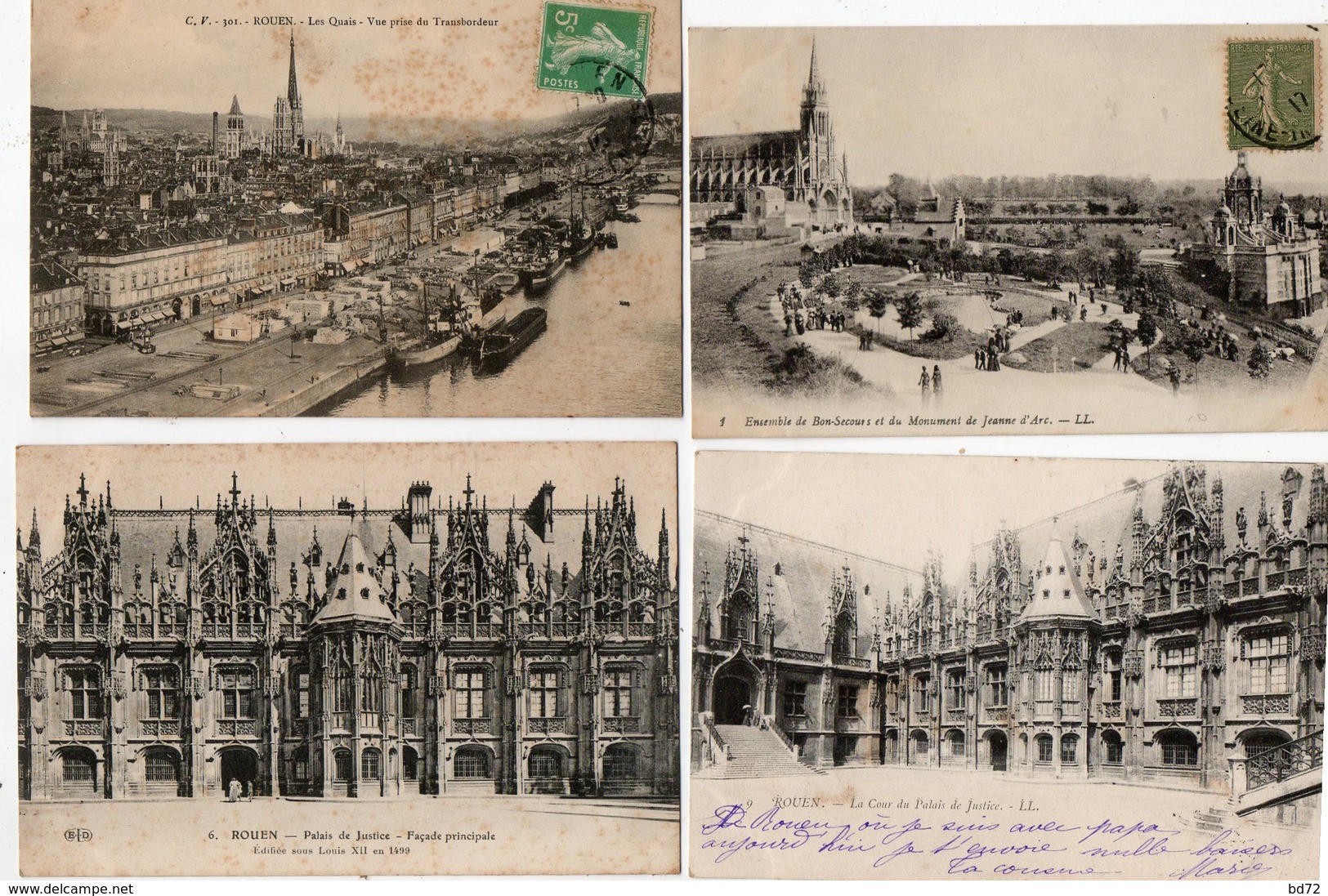 ROUEN - Lot De 21 Cpa - Rouen