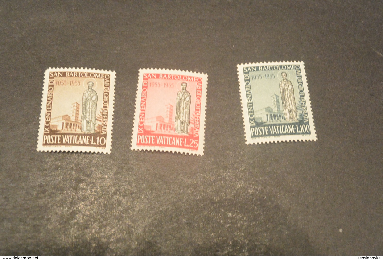 K20211 - Set MNH  Vatican City 1955 - SC.  200-202 - ST. Bartolomeo - Nuovi