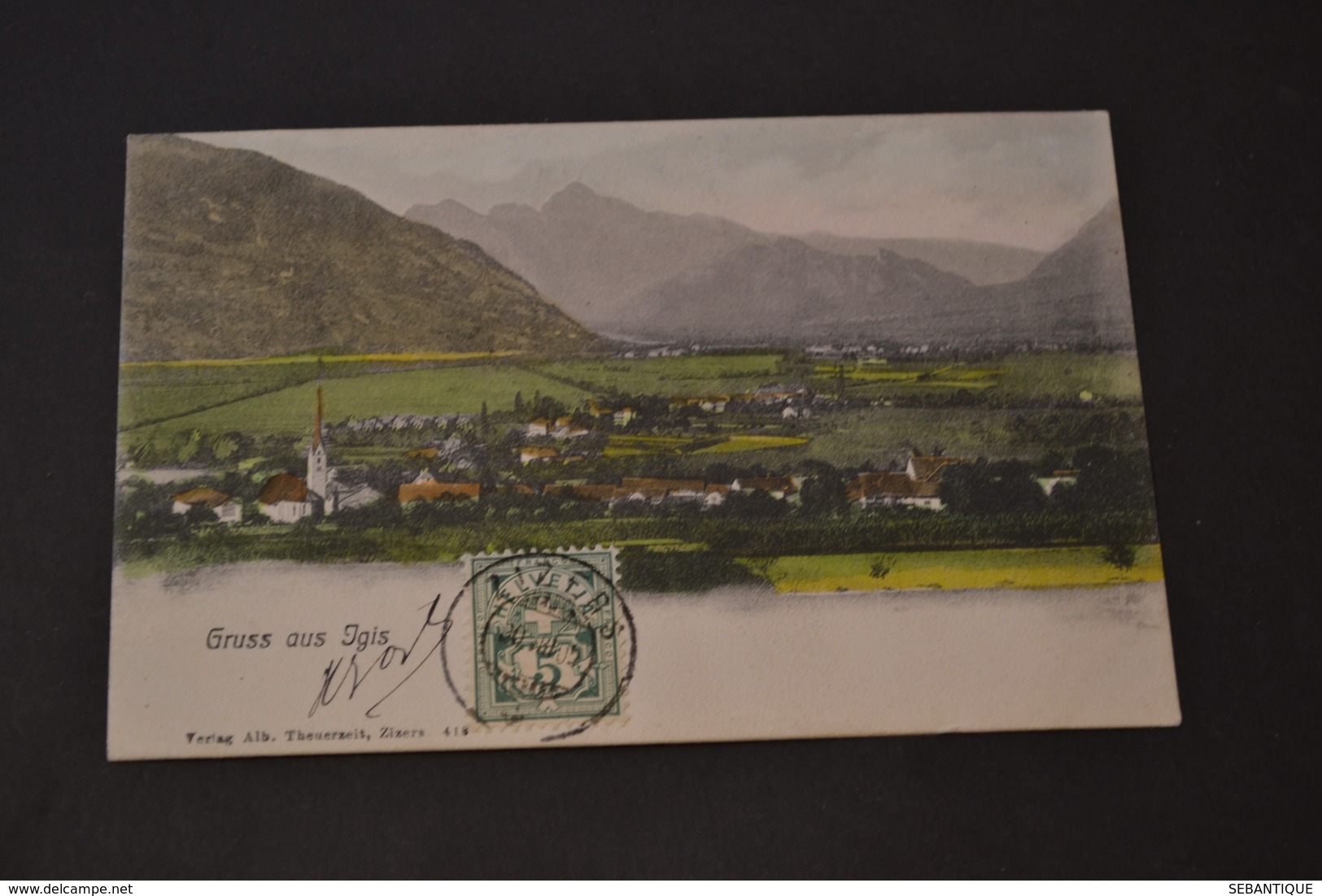 Carte Postale 1905 Suisse Gruss Aus Igis - Igis