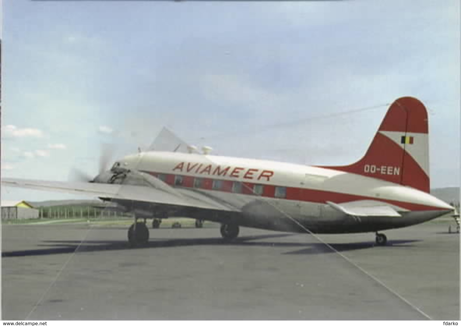 Aviameer Airlines Belgio OO-EEN Vickers 610 Viking 1B At Basilea - 1946-....: Moderne