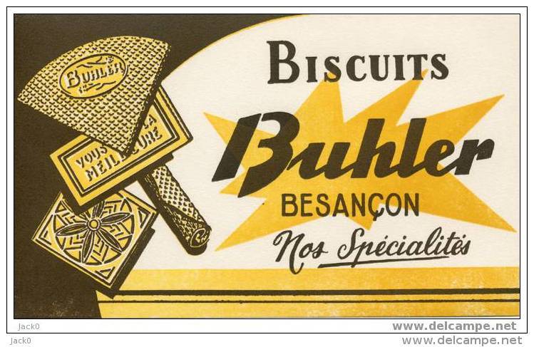 Buvard   Alimentaire, Biscuits  BUHLER  à  BESANCON  ( 25 )  Nos  Spécialités - Alimentaire