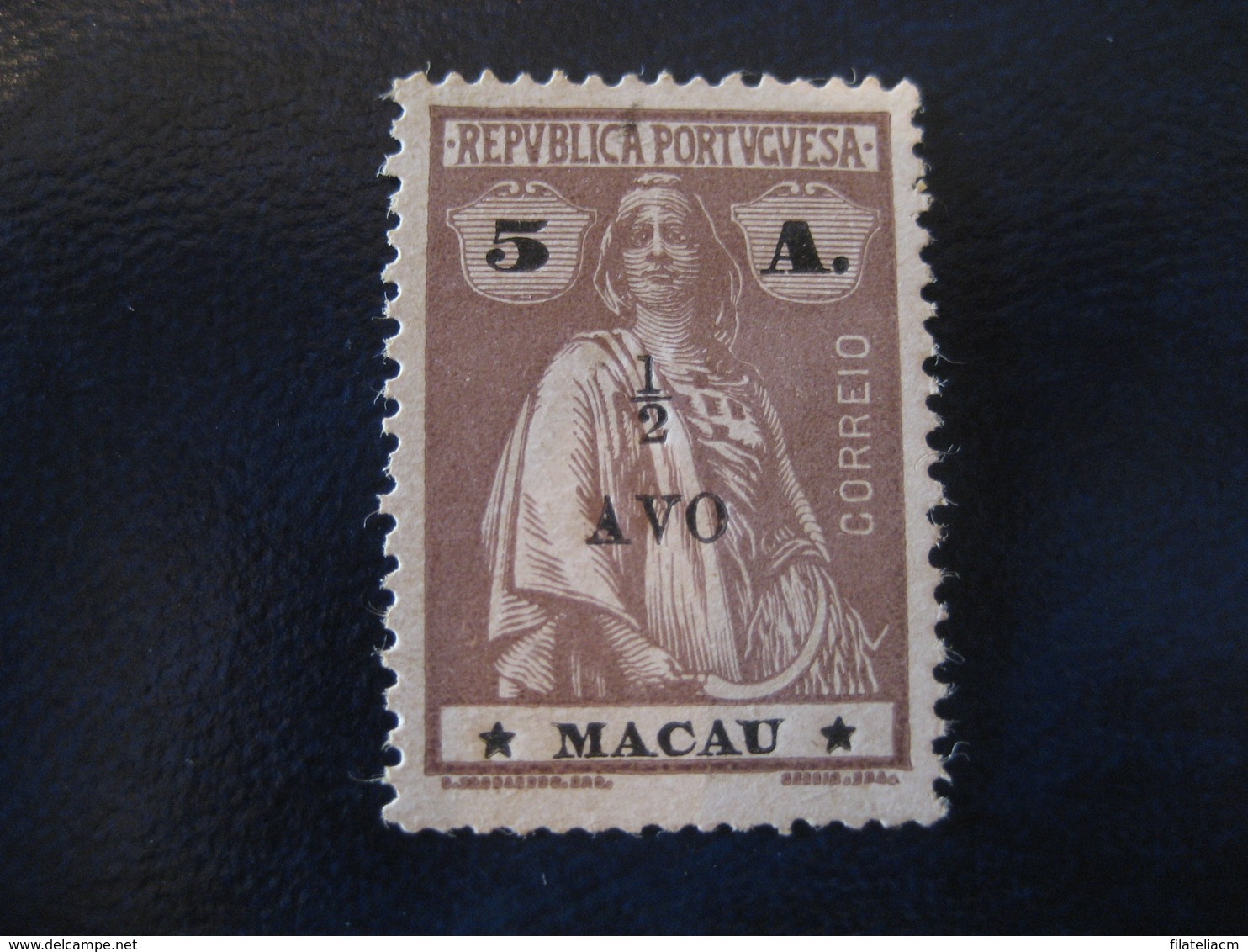 MACAU Ceres 1919 Overprinted 1/2 Avo Yvert 246 (Cat Year 2008: 60 Eur) Macao Portugal China Area - Neufs