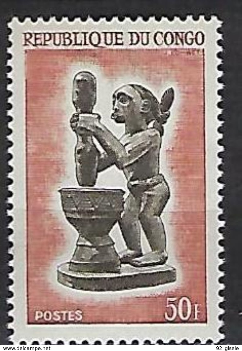 Congo YT 168 " Sculpture Indigène " 1964 Neuf** - Neufs